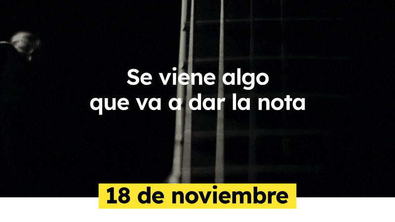 Se viene algo que va a dar la nota. 18 de noviembre.